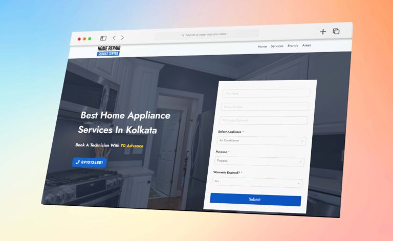 Home Repair Service Center Google Ads & Website Design Case Study